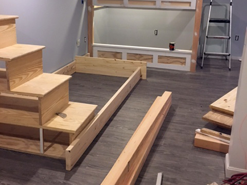 Custom Bunk Beds and Finished Basement - (In progress)