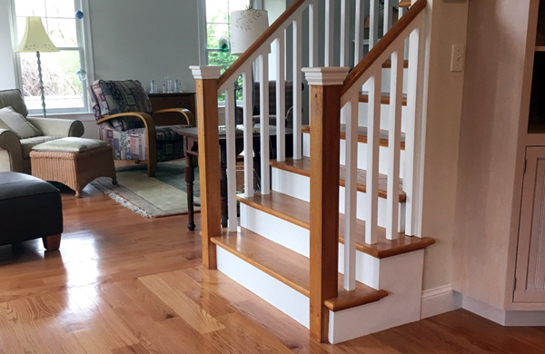 Custom staircase & hardwood flooring, MA
