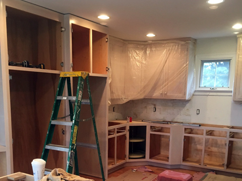 Custom kitchen renovation, MA