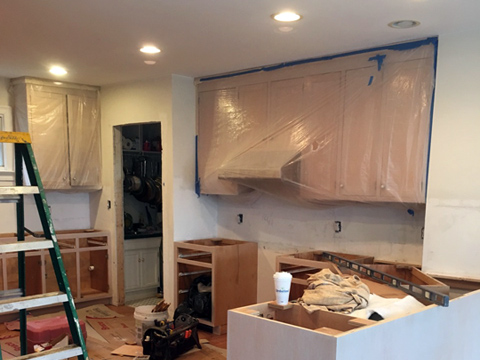 Custom kitchen renovation, MA