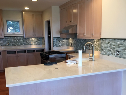 Custom kitchen renovation, MA