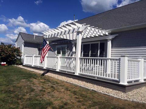 Decks, pergolas, porches, railings, MA, farmers porch, sun porch construction, paint decks