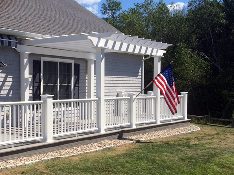 Decks, pergolas, porches, railings, MA, farmers porch, sun porch construction, paint decks