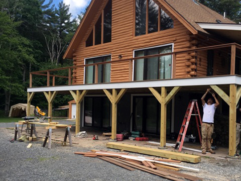 Decks, pergolas, porches, railings, MA, farmers porch, sun porch construction, paint decks